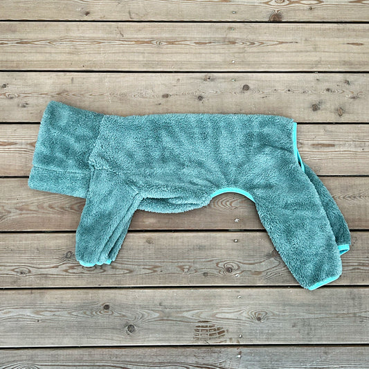 Overall i Stretchig Fleece, Blå, M