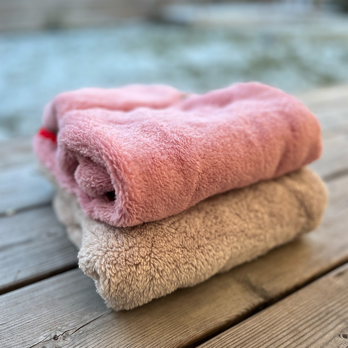 Tröja i Stretchig Fleece, Beige, XXS