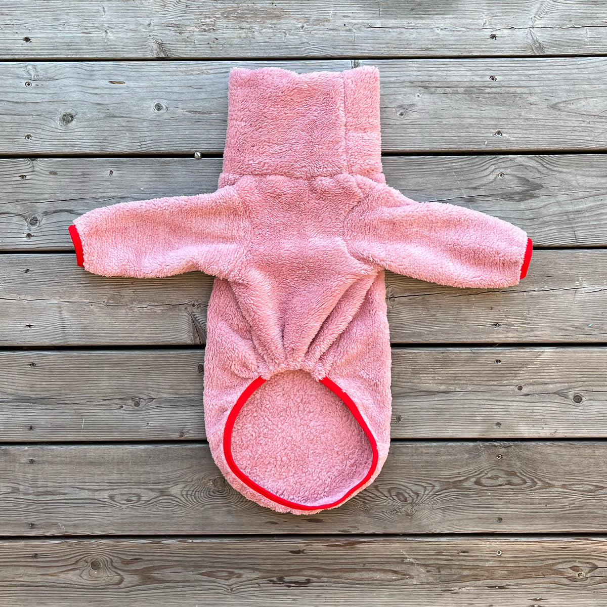 Tröja i Stretchig Fleece, Rosa, M