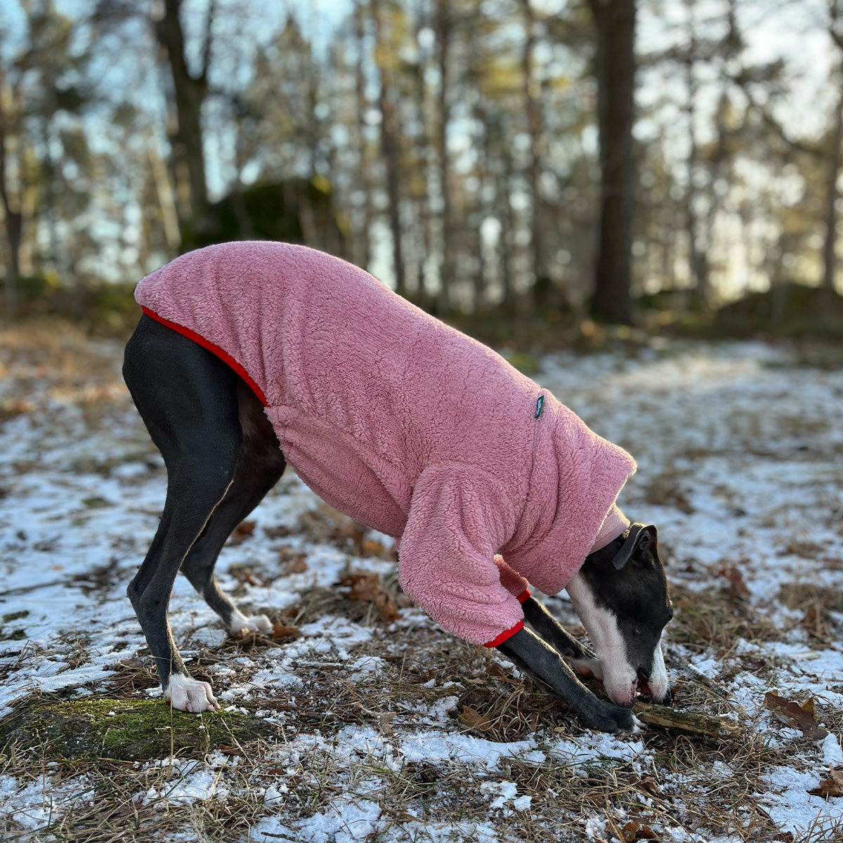 Tröja i Stretchig Fleece, Rosa, XL