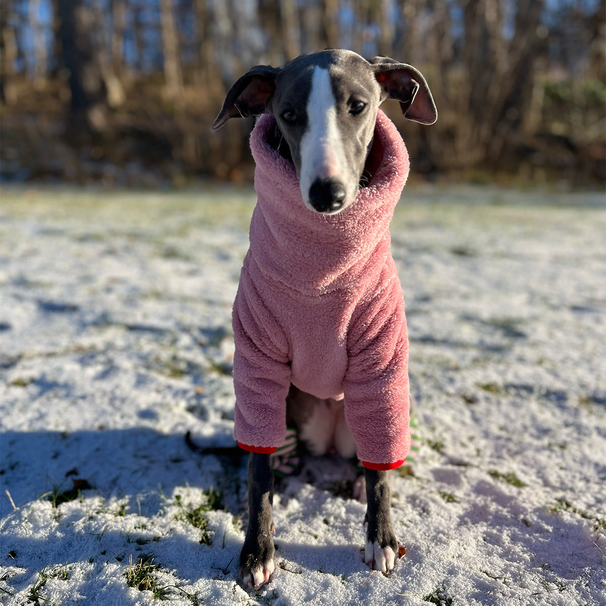 Tröja i Stretchig Fleece, Rosa, XL