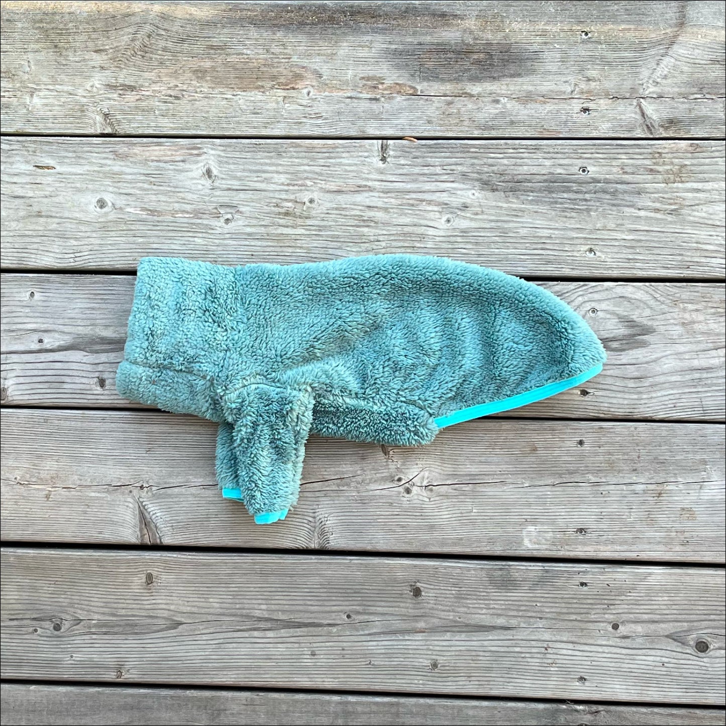 Tröja i Stretchig Fleece, Blå, XXS