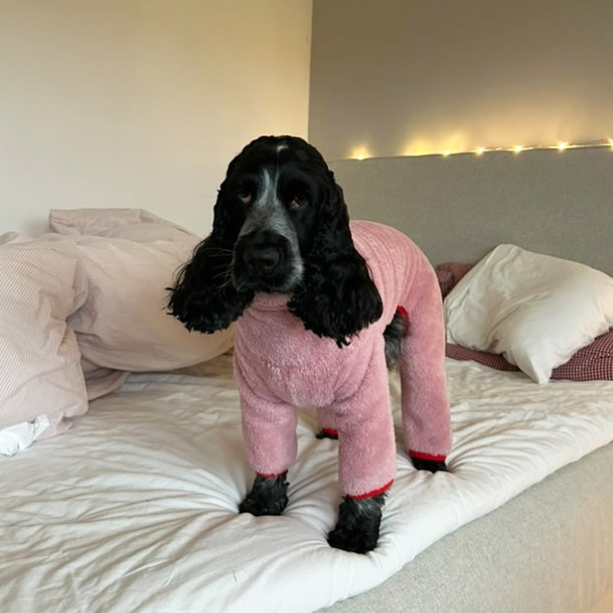 Overall i Stretchig Fleece, Rosa, L