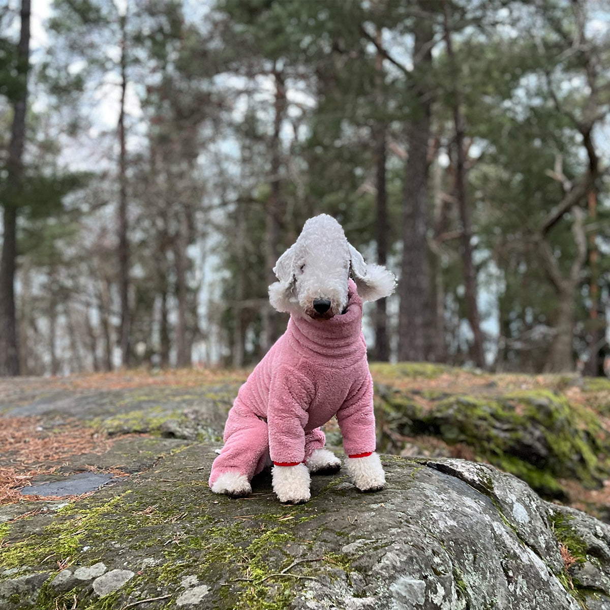 Overall i Stretchig Fleece, Rosa, L