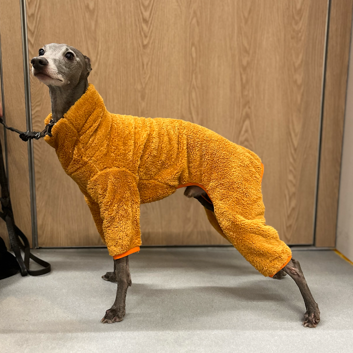 Overall i Stretchig Fleece, Orange, M