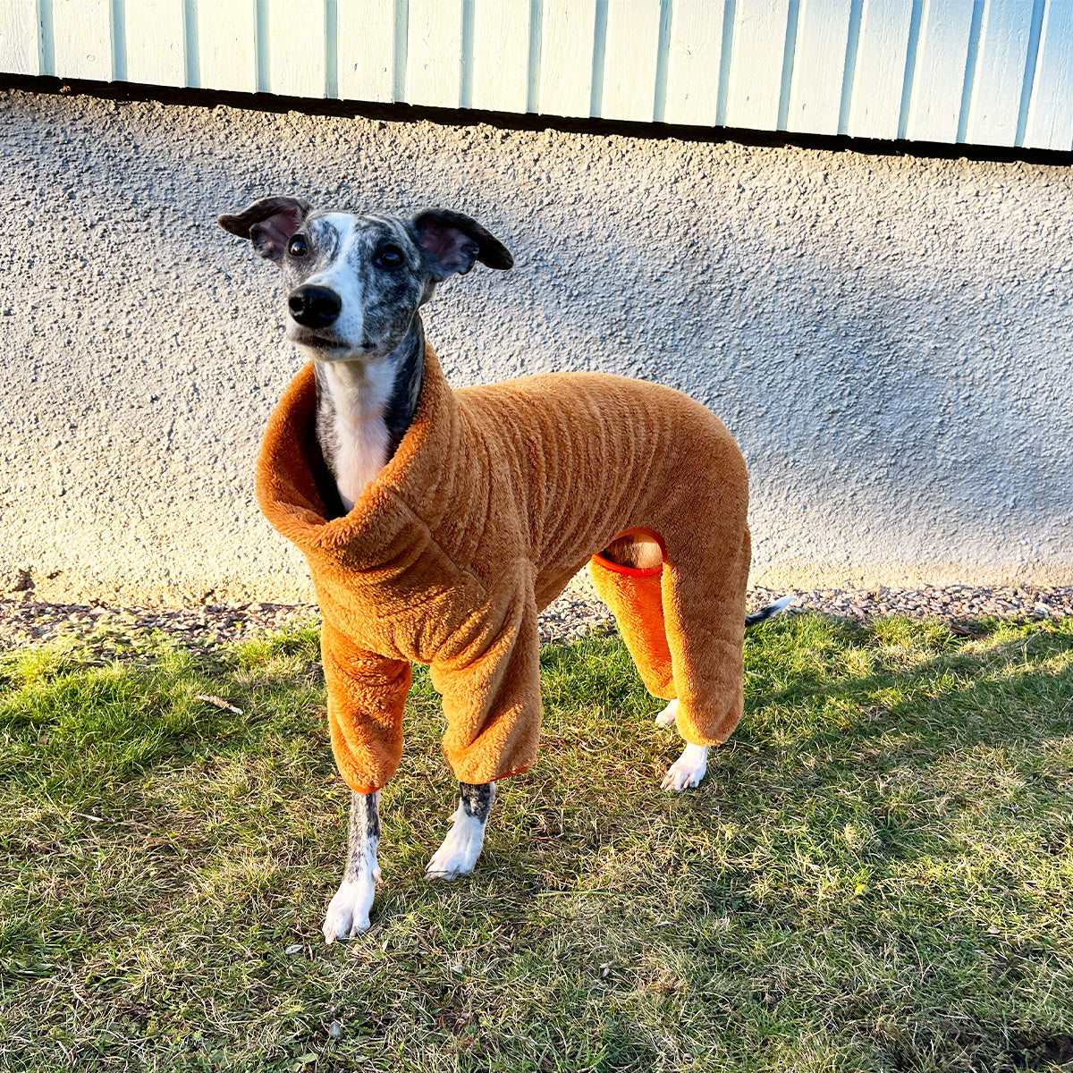 Overall i Stretchig Fleece, Orange, XXL