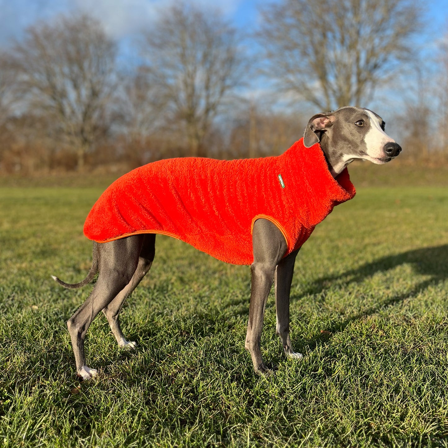 Väst i Stretchig Fleece, Orange, 2XL