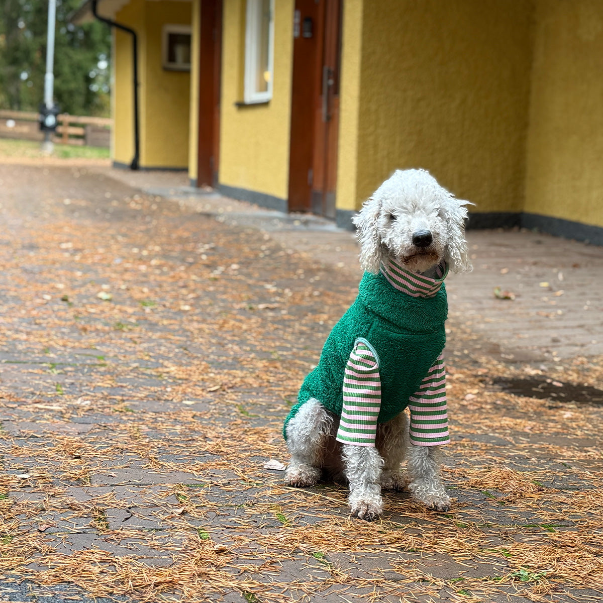 Väst i Stretchig Fleece, Grön, XL