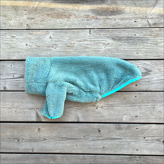 Tröja i Stretchig Fleece, Blå, XS