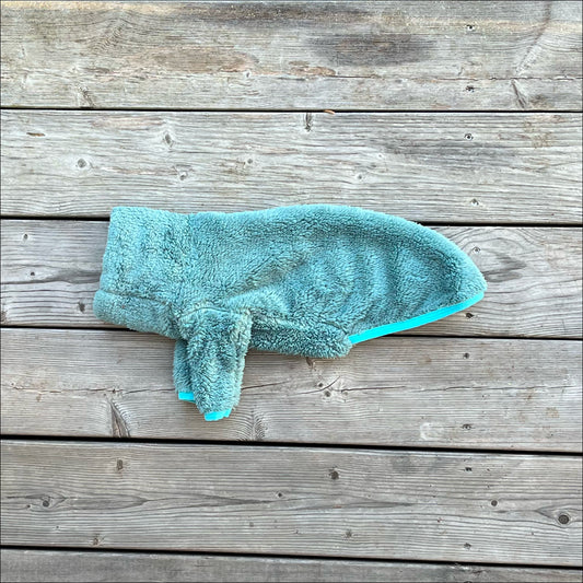 Tröja i Stretchig Fleece, Blå, XXS