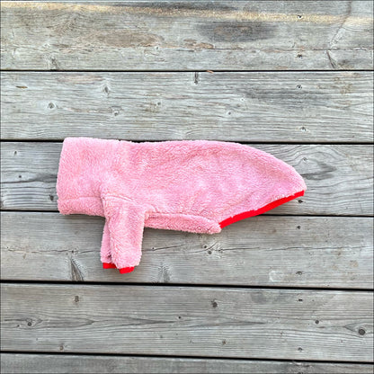 Tröja i Stretchig Fleece, Rosa, XXS