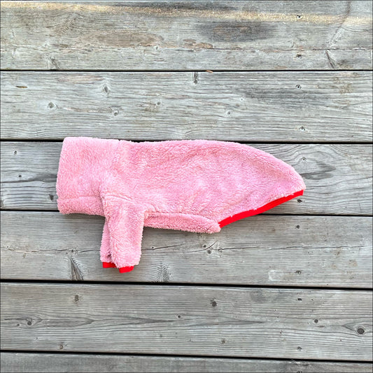 Tröja i Stretchig Fleece, Rosa, XXS