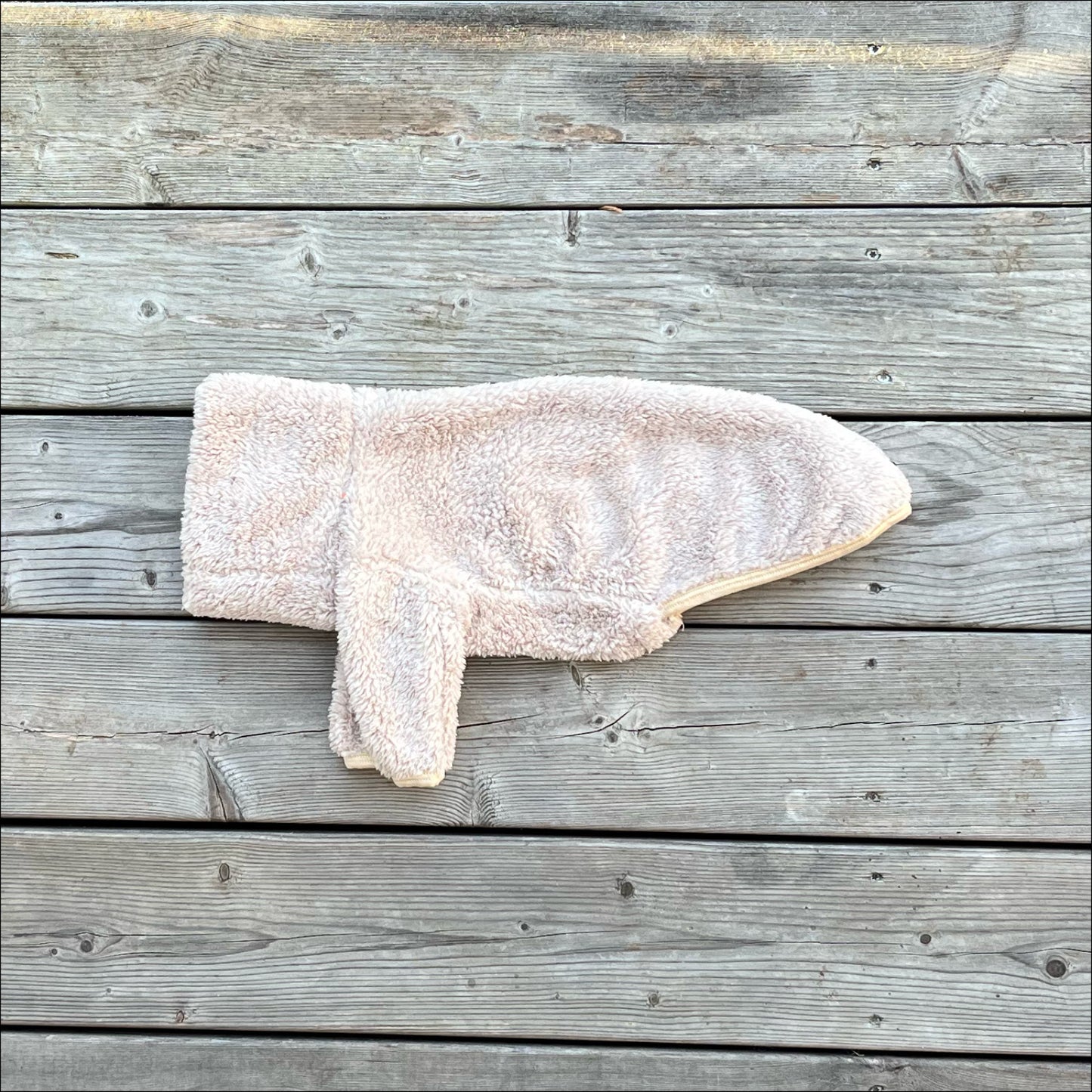 Tröja i Stretchig Fleece, Beige, XXS