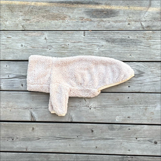 Tröja i Stretchig Fleece, Beige, XS