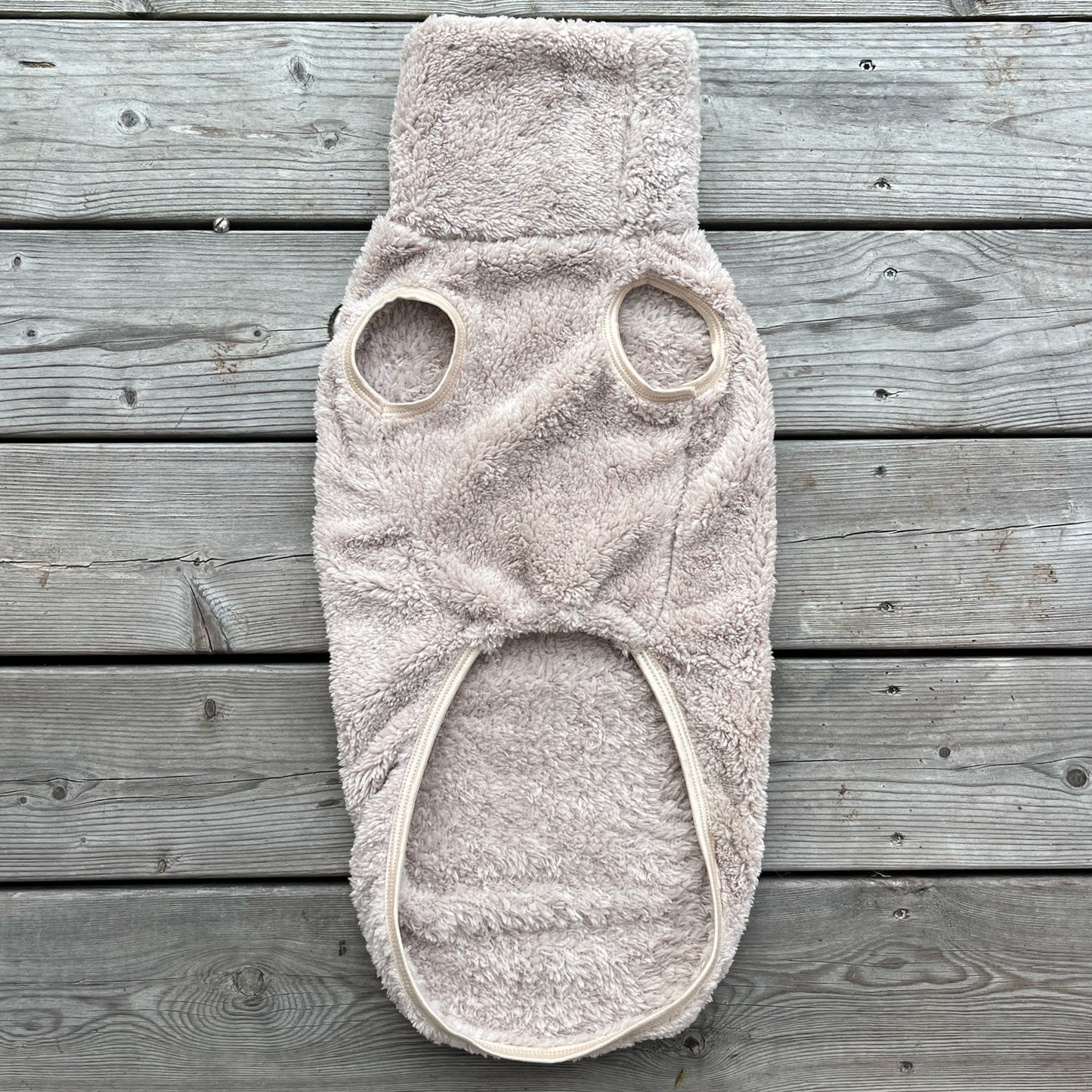 Väst i Stretchig Fleece, Beige, M