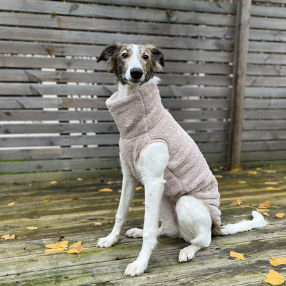 Väst i Stretchig Fleece, Beige, 2XL