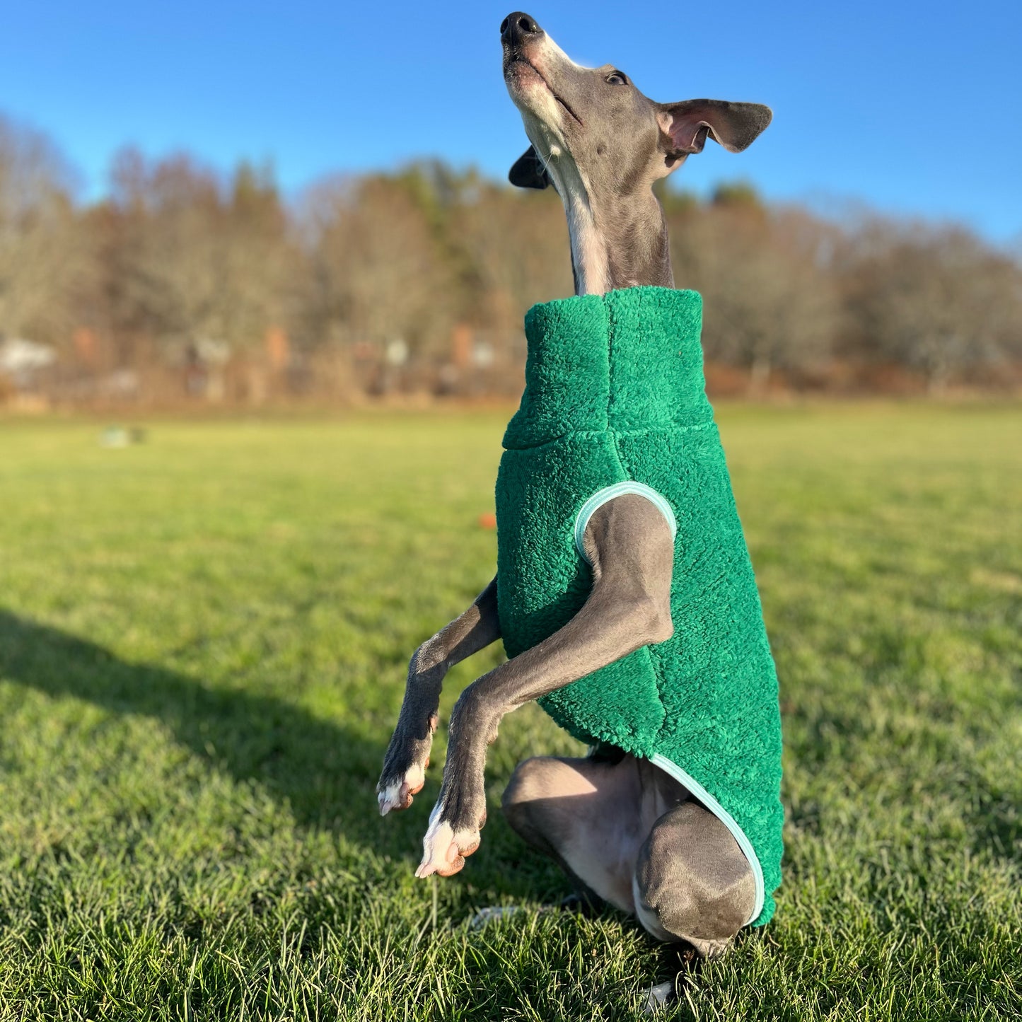 Väst i Stretchig Fleece, Grön, XL