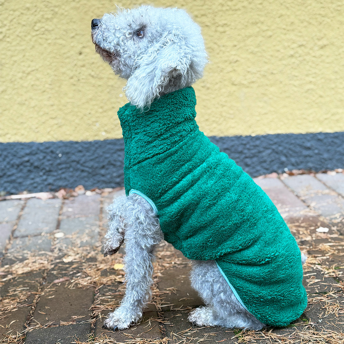Väst i Stretchig Fleece, Grön, XL