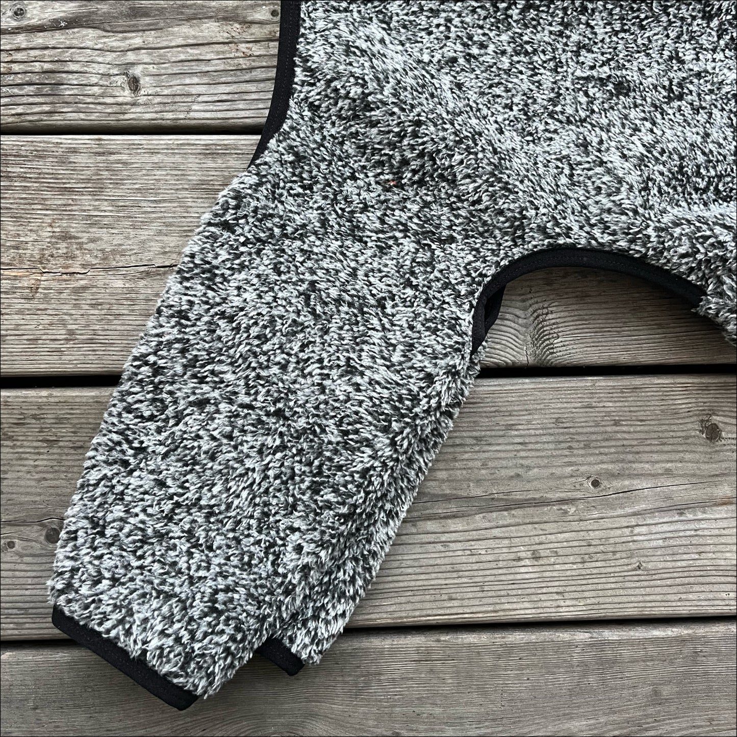 Overall i Stretchig Fleece, Svart, L