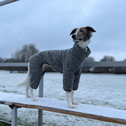 Overall i Stretchig Fleece, Svart, 3XL