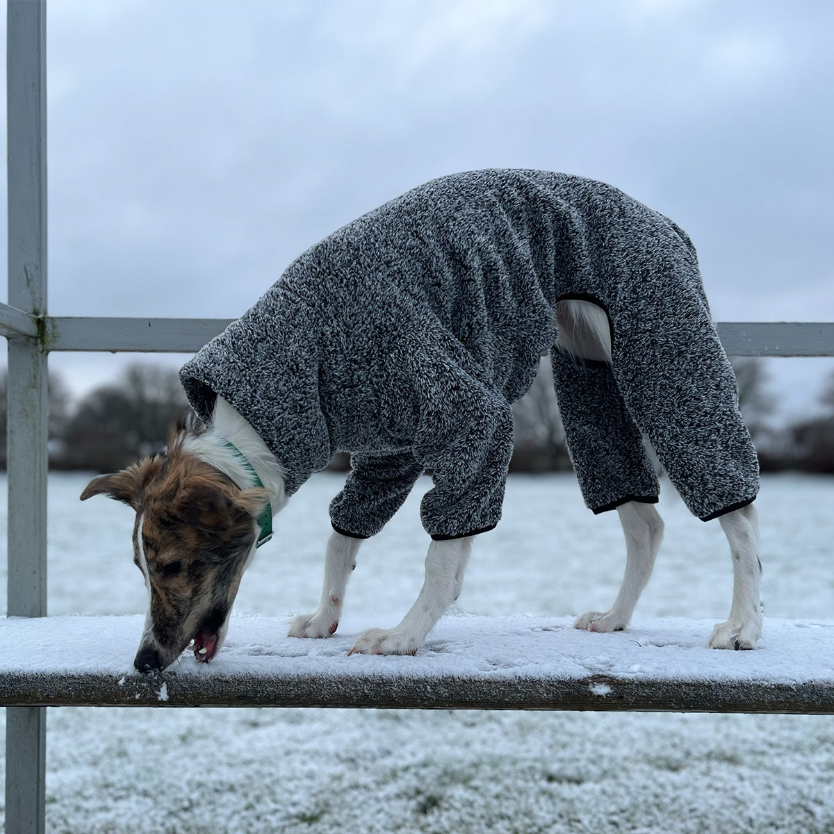 Overall i Stretchig Fleece, Svart, 3XL