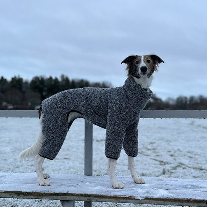 Overall i Stretchig Fleece, Svart, 3XL