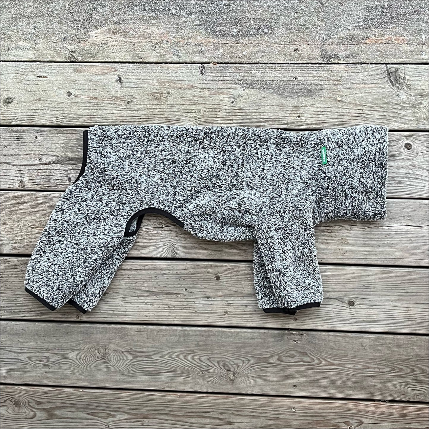 Overall i Stretchig Fleece, Svart, L