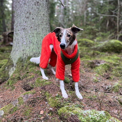 Overall i Stretchig Fleece, Jakt-Orange, 3XL