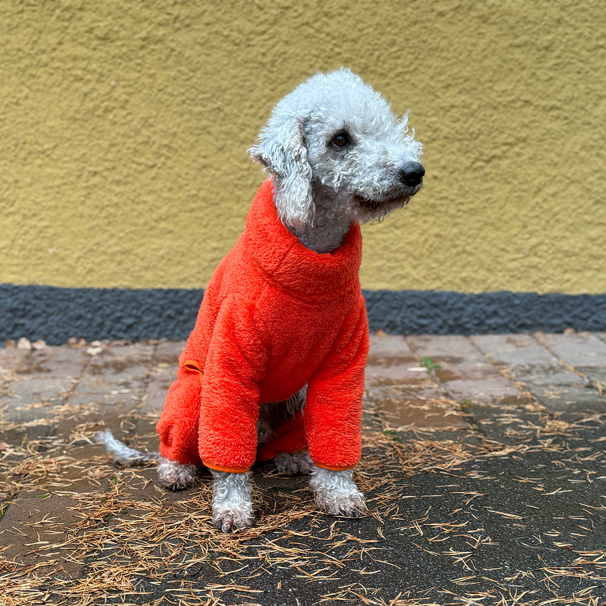Overall i Stretchig Fleece, Jakt-Orange, XL