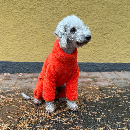 Overall i Stretchig Fleece, Jakt-Orange, XL