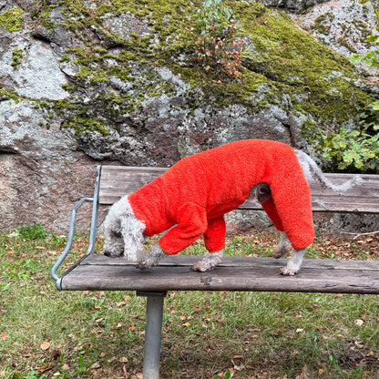 Overall i Stretchig Fleece, Jakt-Orange, XL