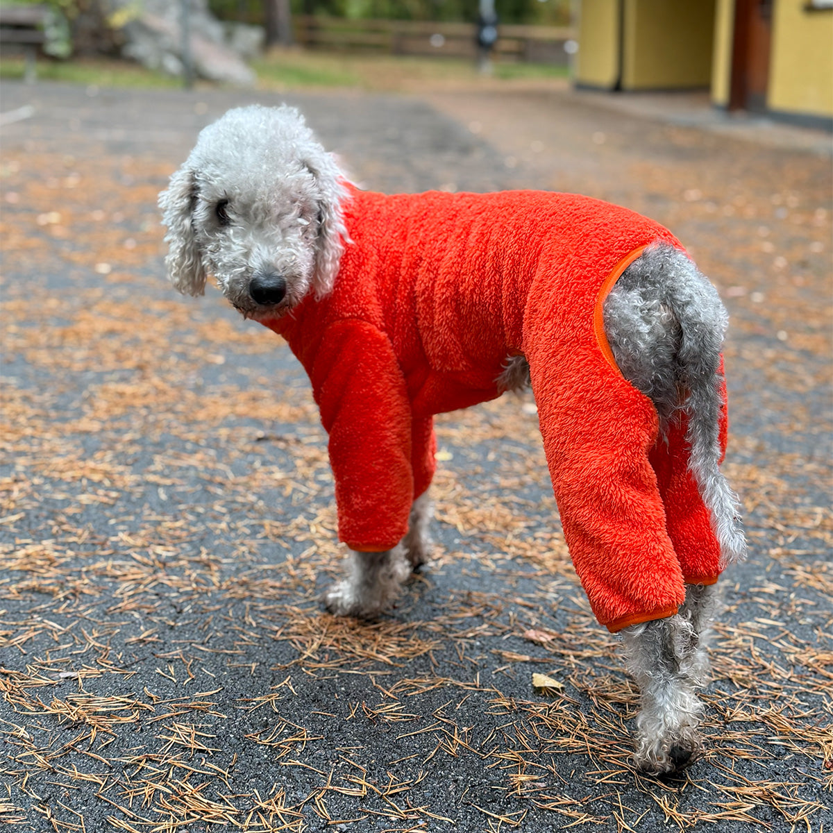 Overall i Stretchig Fleece, Jakt-Orange, XL