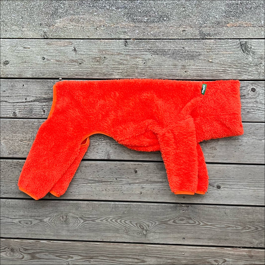 Overall i Stretchig Fleece, Jakt-Orange, XXL