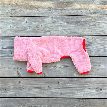 Overall i Stretchig Fleece, Rosa, XXS