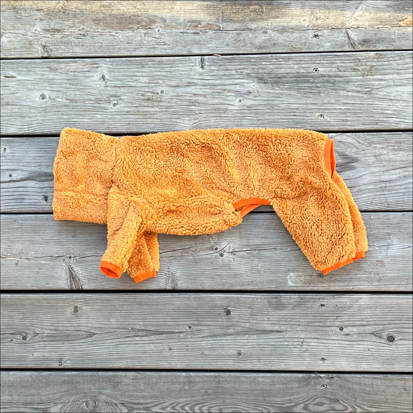 Overall i Stretchig Fleece, Orange XXS