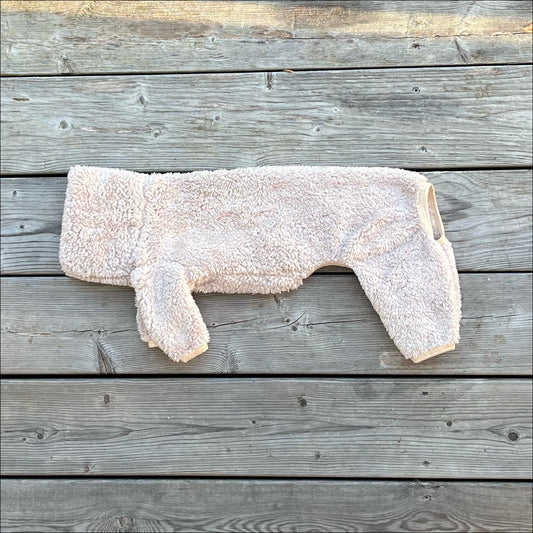 Overall i Stretchig Fleece, Beige, XXS