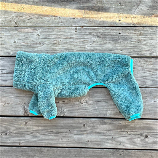 Overall i Stretchig Fleece, Blå, XS