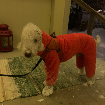 Overall i Stretchig Fleece, Jakt-Orange, XL